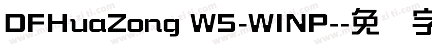 DFHuaZong W5-WINP-字体转换